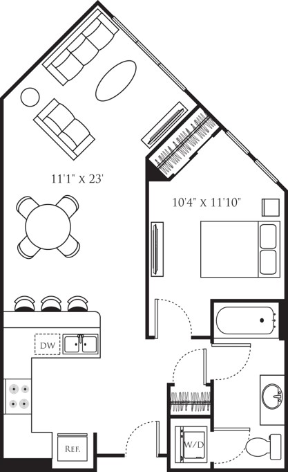 Floor plan layout diagram for A7 Premium